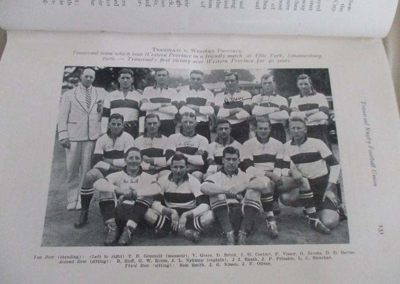 1933 edition - The History of South African Rugby Football (1875-1932) by Ivor d. Difford