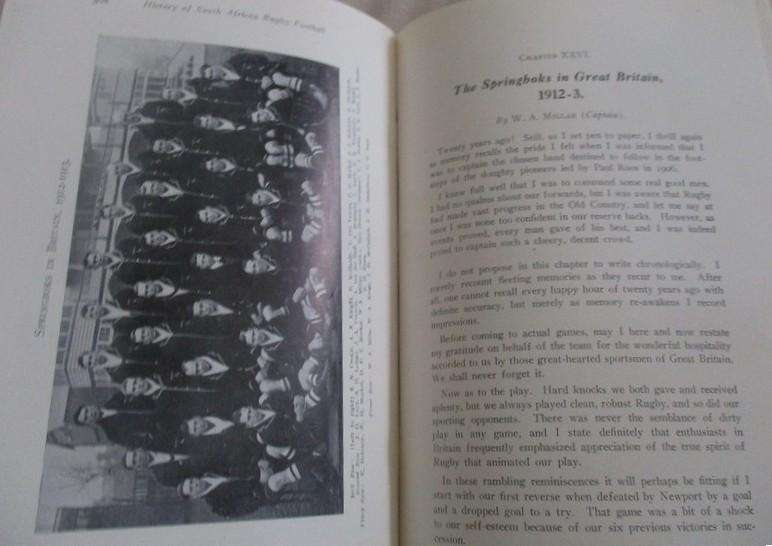 1933 edition - The History of South African Rugby Football (1875-1932) by Ivor d. Difford