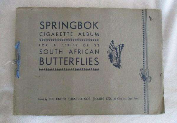 Vintage Bokomo and Springbok cards - two collectable albums on S.A. Butterflies and Moths - complete
