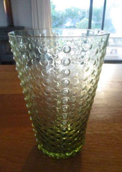 Beautiful large Hobnail glass vase