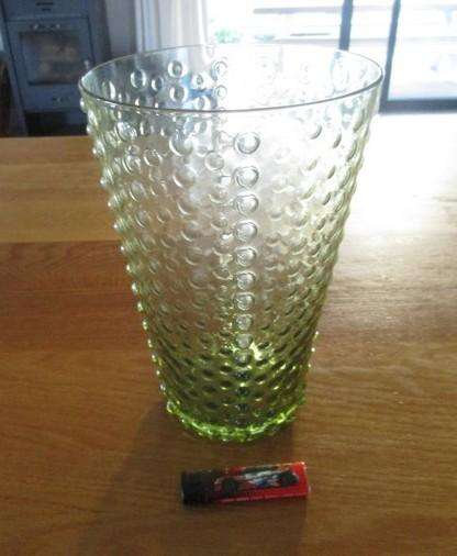 Beautiful large Hobnail glass vase