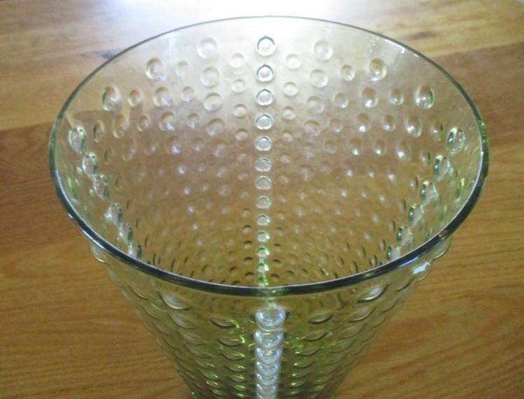 Beautiful large Hobnail glass vase