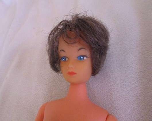 Collectable vintage 1960's Barbie clone doll made in Hong Kong in gorgeous dress and cape