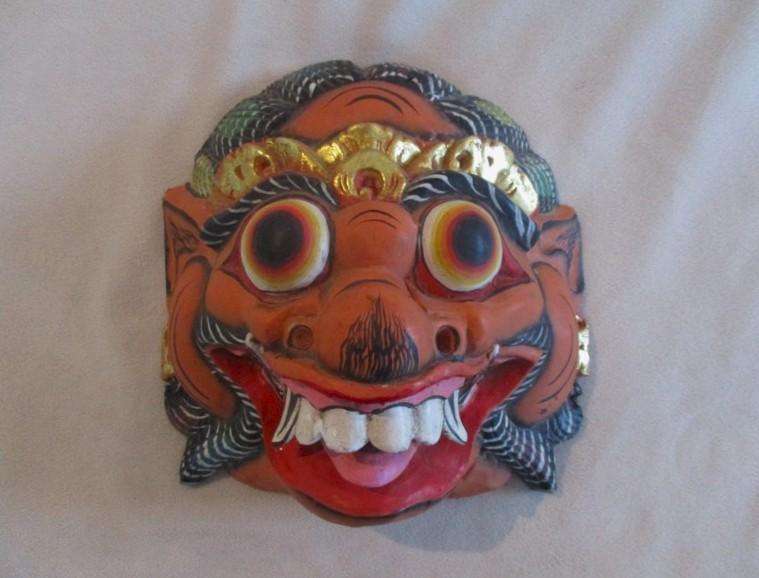 Awesome vintage hand carved Bali, Indonesia Barong wooden mask