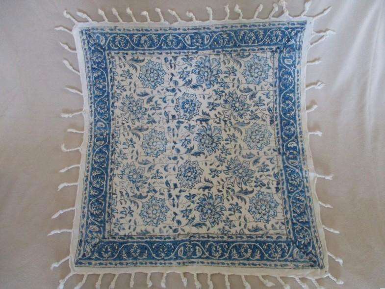 A vintage hand blocked (natural dyed) Sfahani Iran Ghalamkar cloth - signed