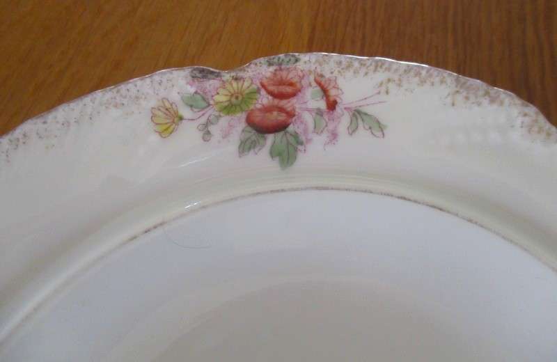 Beautiful large vintage butter/cheese dish with floral design