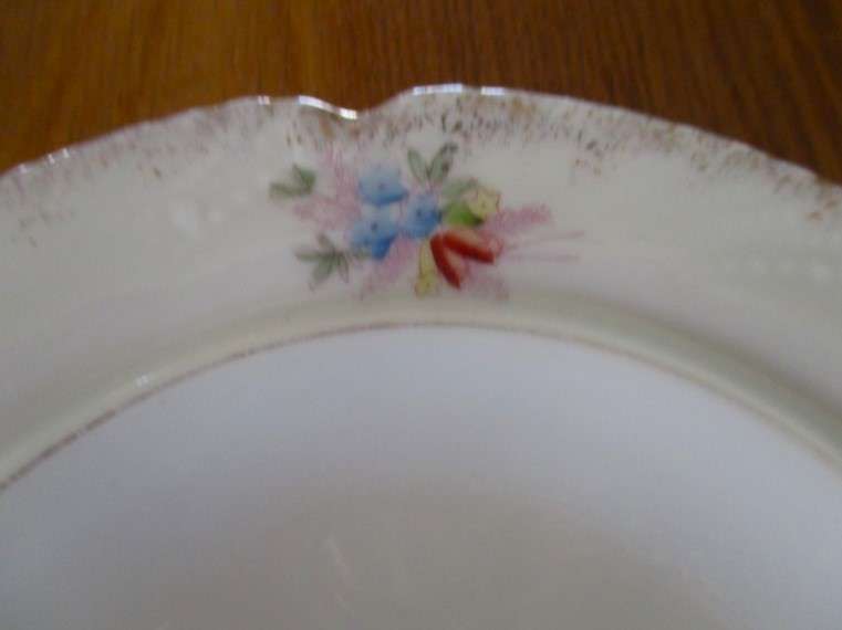 Beautiful large vintage butter/cheese dish with floral design