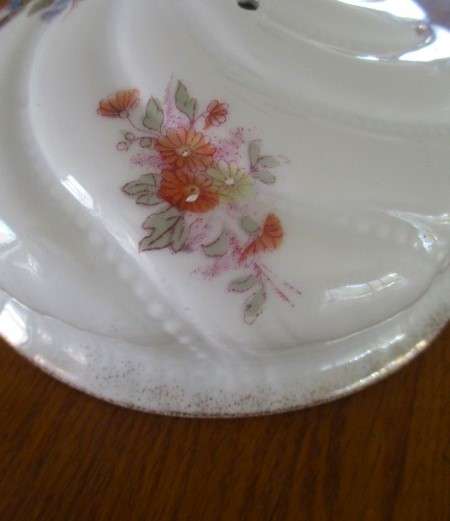 Beautiful large vintage butter/cheese dish with floral design