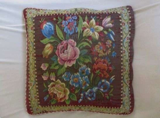 Vintage/antique  Belgium/French woven cushion - absolutely beautiful!