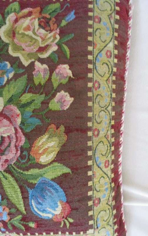 Vintage/antique  Belgium/French woven cushion - absolutely beautiful!