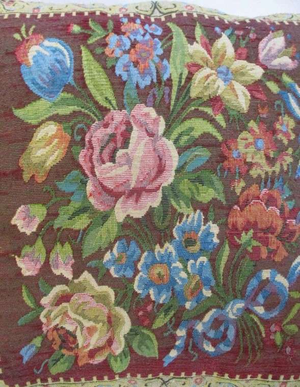 Vintage/antique  Belgium/French woven cushion - absolutely beautiful!