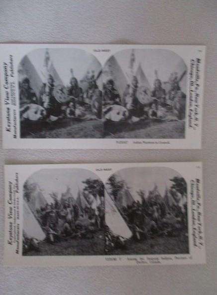 Before Viewmaster there was stereoscope - 12 collectable vintage stereoscope cards of the Old West