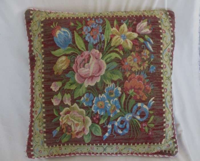 Vintage/antique  Belgium/French woven cushion - absolutely beautiful!