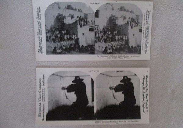 Before Viewmaster there was stereoscope - 12 collectable vintage stereoscope cards of the Old West