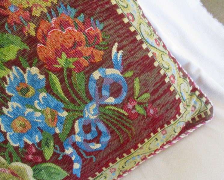 Vintage/antique  Belgium/French woven cushion - absolutely beautiful!