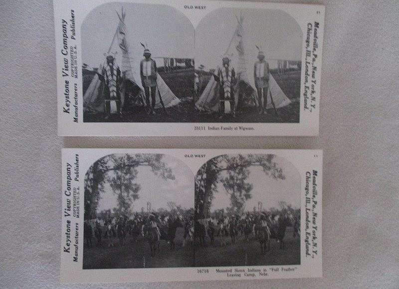 Before Viewmaster there was stereoscope - 12 collectable vintage stereoscope cards of the Old West