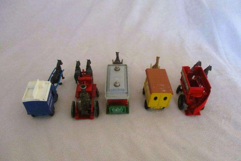 Five very collectable Lledo "Days Gone" Die Cast horse drawn carriages