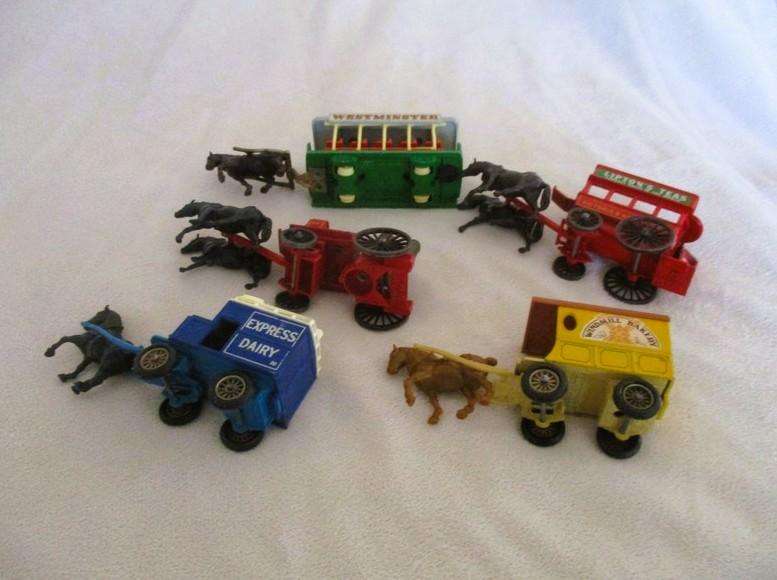 Five very collectable Lledo "Days Gone" Die Cast horse drawn carriages