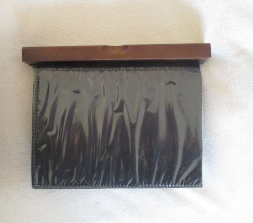 Quality rotating solid wood memento box for photos/postcards/cds/cards etc