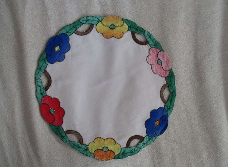 Four larger oval plus four nice-sized round hand made cloths for one price
