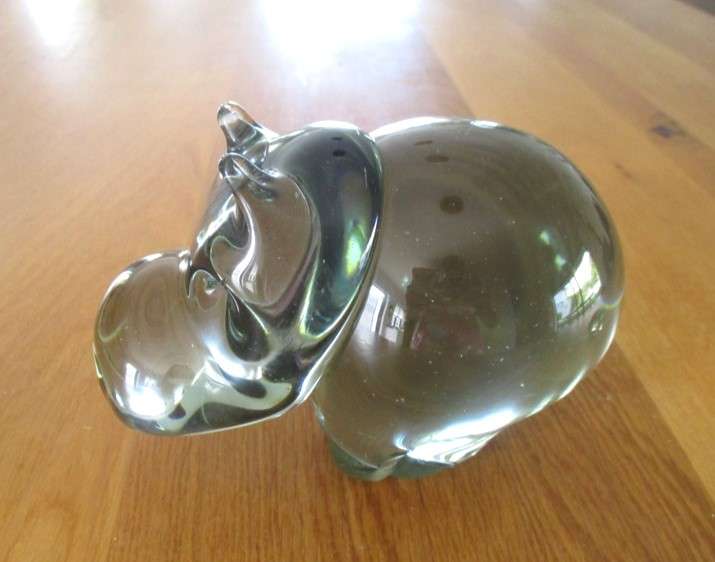 Large heavy Ngwenya hippo plus baby