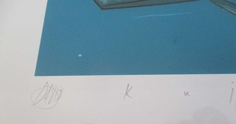 1. Limited edition framed, signed and numbered print (56/70) by  David Kuijers. Value R1500-R2000