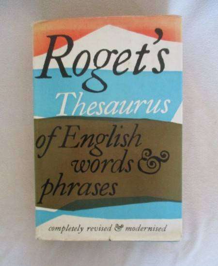 A lovely thick Roget's Thesaurus for crossword lovers