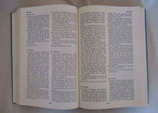 A lovely thick Roget's Thesaurus for crossword lovers