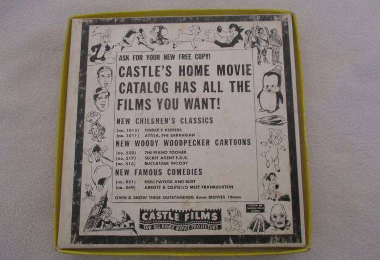 Two vintage Cartoon 8mm film reels in original boxes - Bugs Bunny and Woody Woodpecker