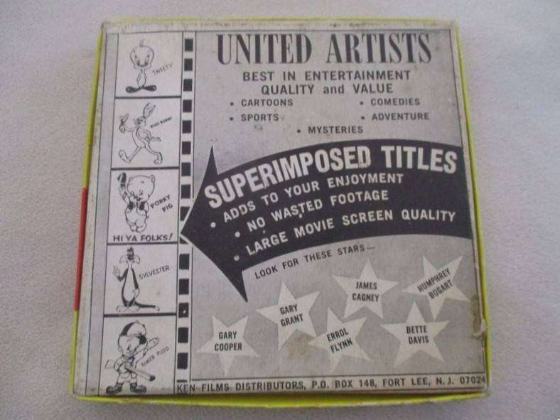 Two vintage Cartoon 8mm film reels in original boxes - Bugs Bunny and Woody Woodpecker