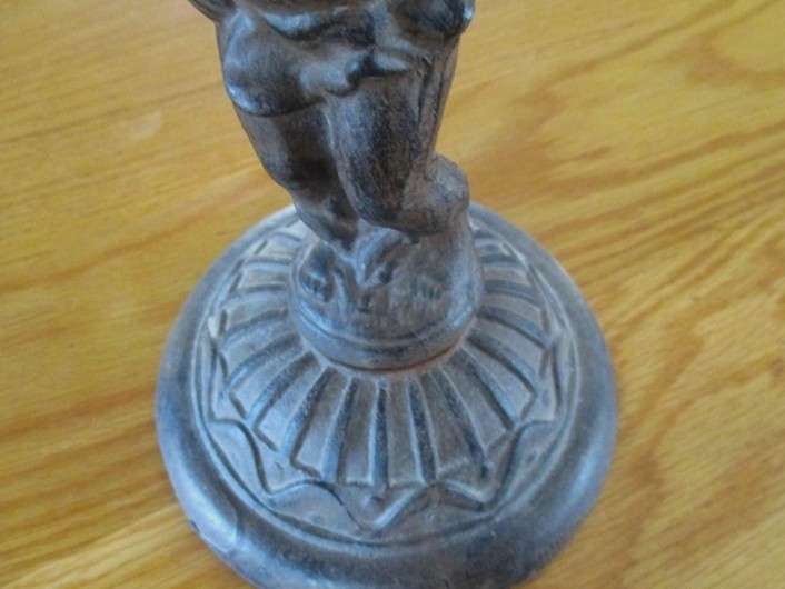 For SBenden only - Antique very heavy cast iron angel/cherub