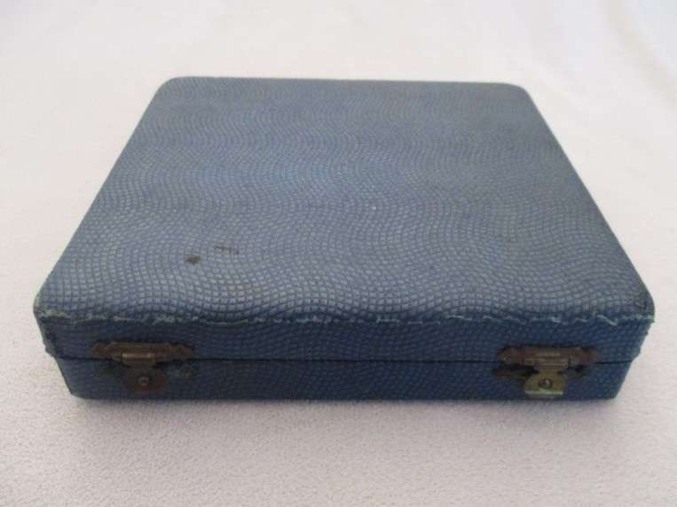 1. Quality vintage Art Deco Yeoman, England EPNS set in canister - 6 cake forks and cake lifter