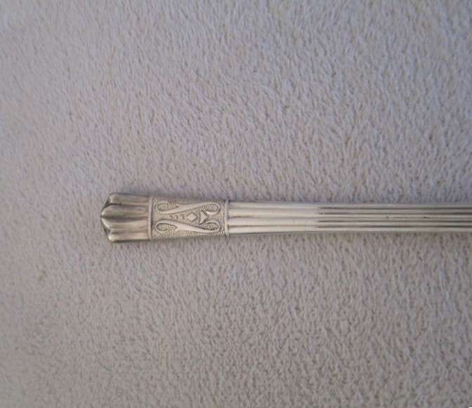 2. Quality vintage Art Deco Yeoman, England EPNS set in canister - 6 teaspoons and sugar tongs