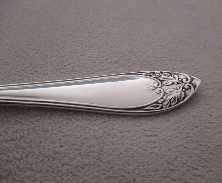 Vintage Yeoman, England EPNS cake fork set in original canister