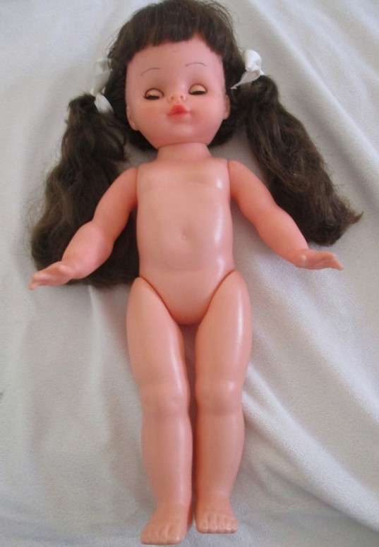 A cute pert-faced vintage doll