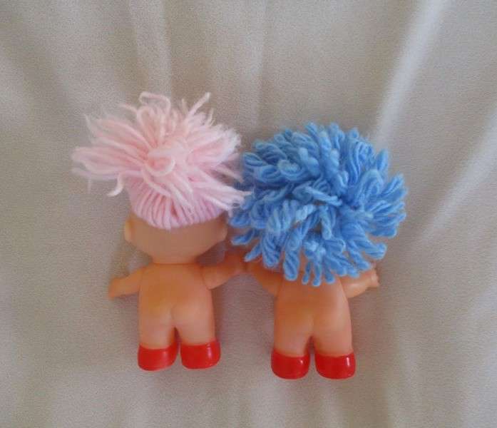Two cute small collectable vintage 1980's Ice Cream dolls