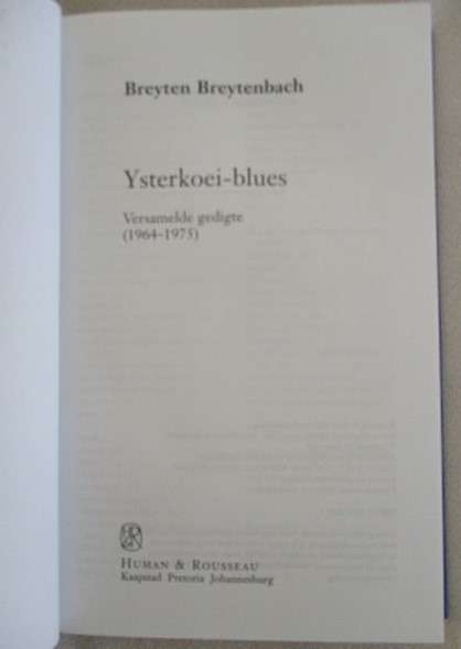 Ysterkoei-blues - Beyten Breytenbach - hardeband en stofomslag