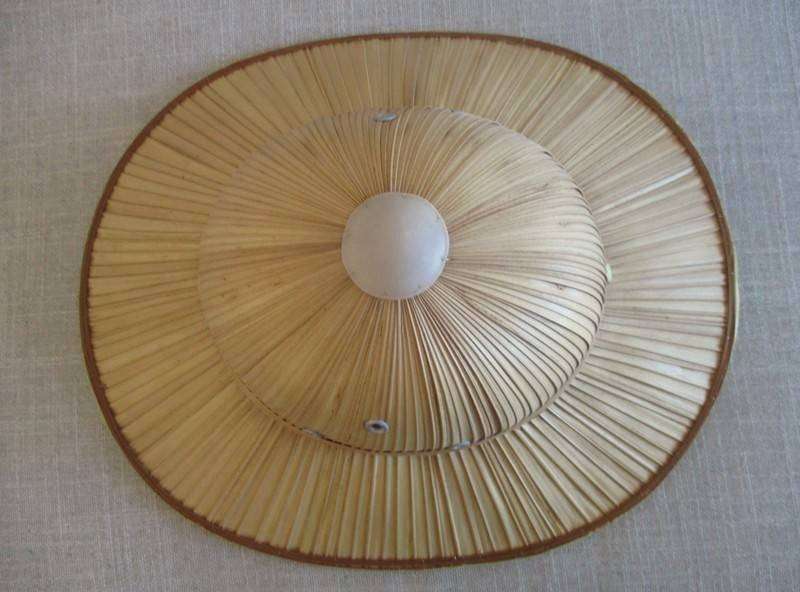 Rare high value hand woven French Ladies (vintage 1950's) straw pith helmet safari hat