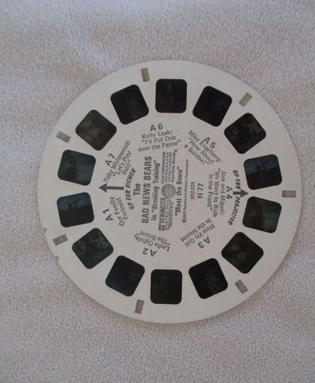 Three vintage 1977 View-Master reels plus read-along story booklet - The Bad News Bears