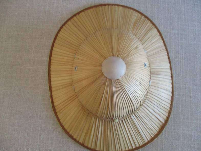 Rare high value hand woven French Ladies (vintage 1950's) straw pith helmet safari hat