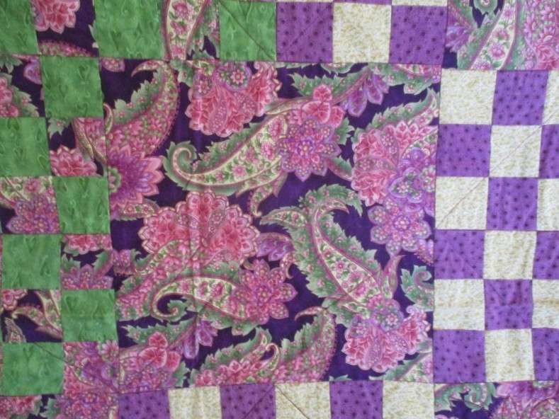 The most beautiful hand made patchwork quilt/throw