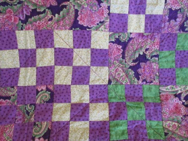The most beautiful hand made patchwork quilt/throw