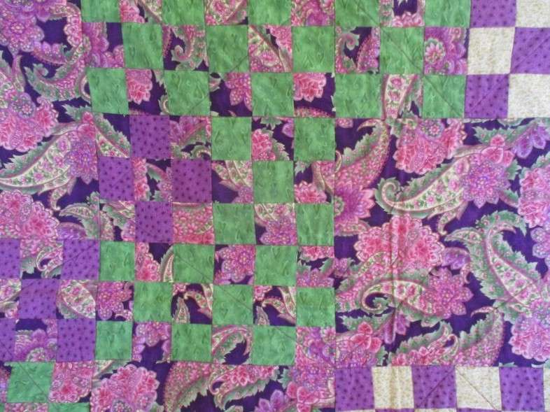 The most beautiful hand made patchwork quilt/throw