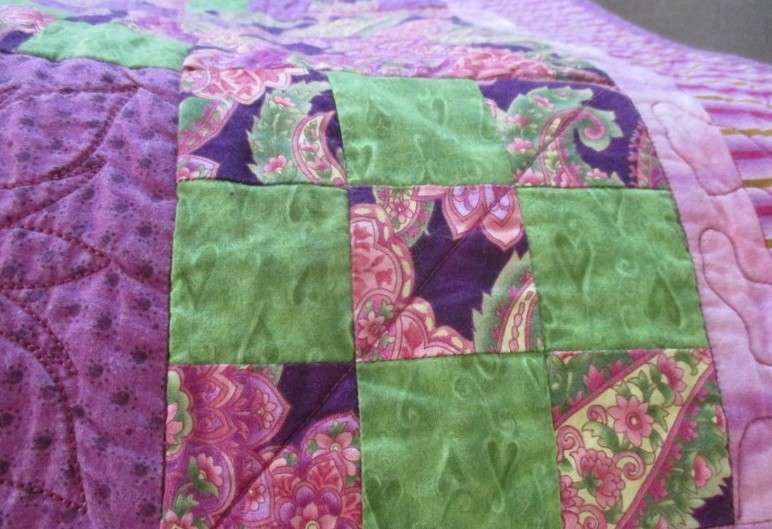 The most beautiful hand made patchwork quilt/throw