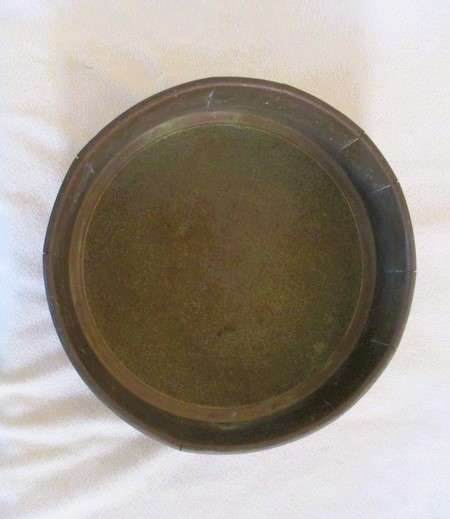 A very old antique gold panning sieve made in England