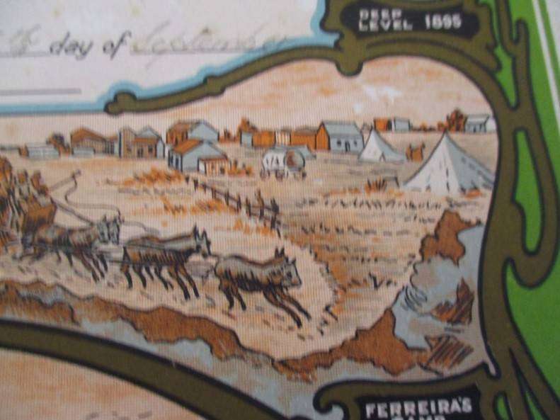 Ultra rare historical document - A Rand Pioneer's certificate