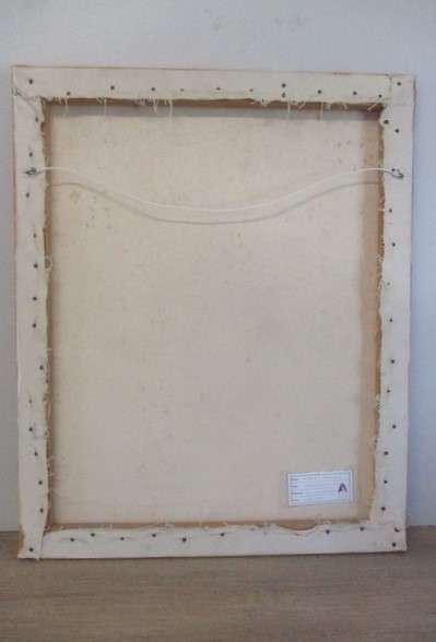 Vibrant large original oil on canvas by South African artist Peggy Hodges - Market value R2500 plus