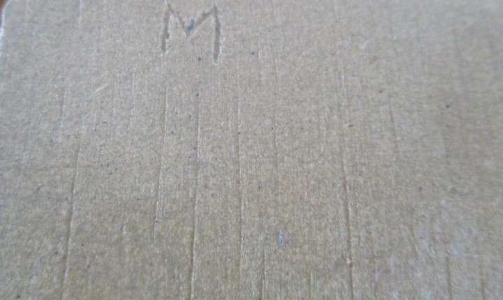 Six quirky, child like hand made miniature tiles - such a happy lot!