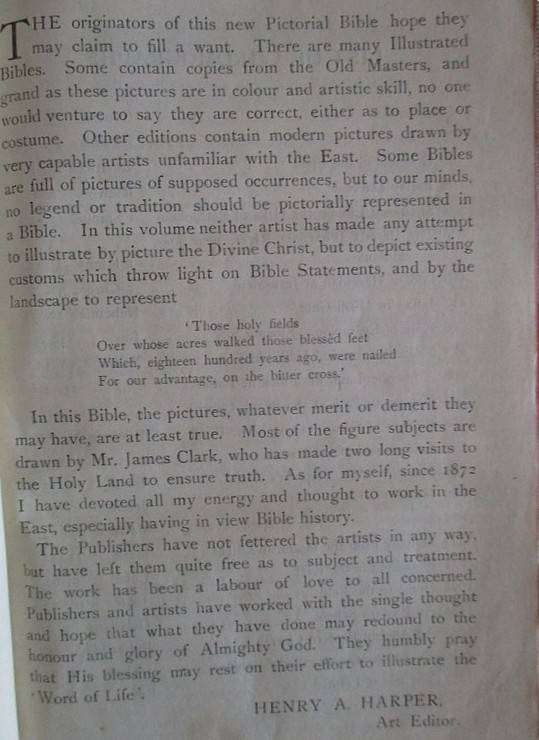 Circa 1907 - The Palestine Pictorial Bible - old antique Bible with brass clasp