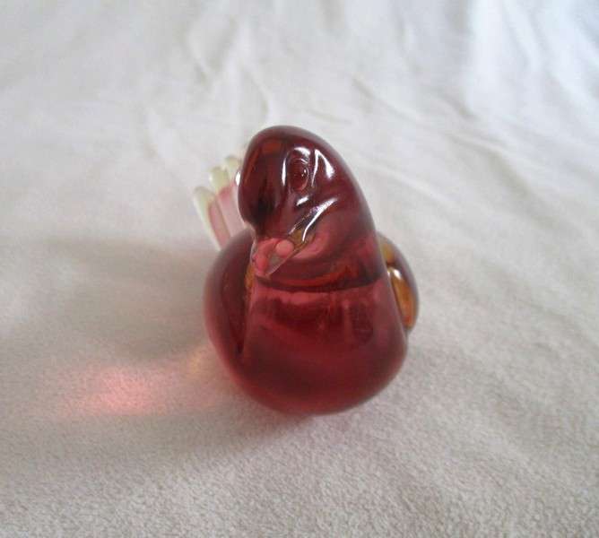 Exceptional Murano Art Glass Paperweight - pigeon